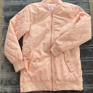 Justice Light Pink Quilted Puffer Jacket